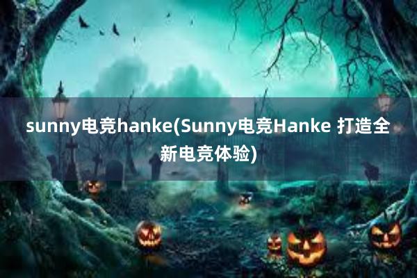 sunny电竞hanke(Sunny电竞Hanke 打造全新电竞体验)