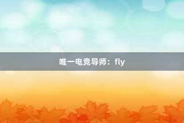 唯一电竞导师：fly