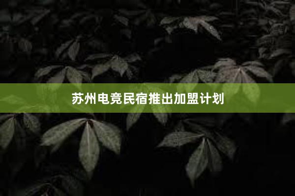 苏州电竞民宿推出加盟计划